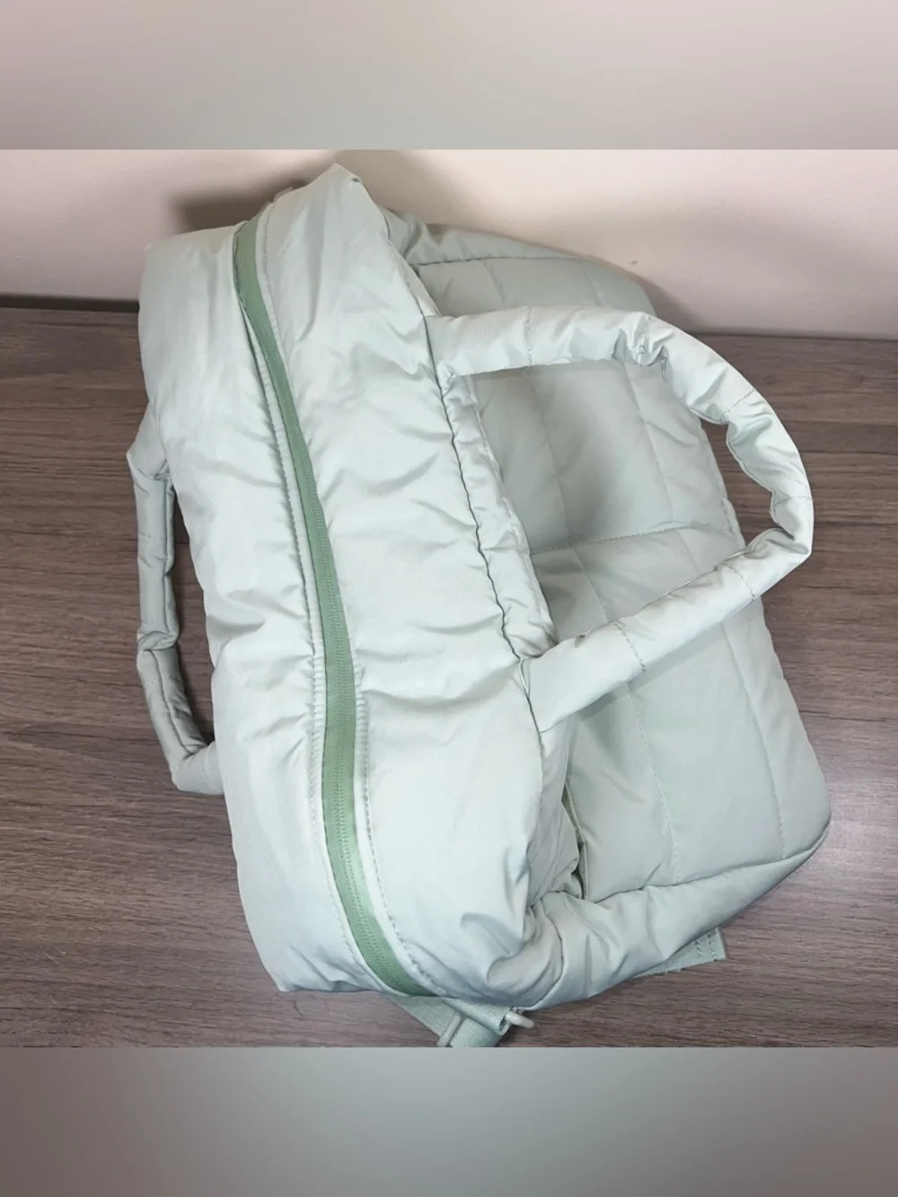 Buzz & Bloom Mint Sage Green Diaper Bag Tote